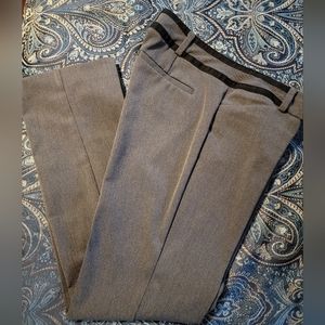 New York & Co, DesignStudio gray slacks w/ black waistband size 4